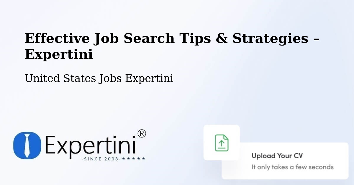 Job Search Tips & Strategies for Job Seekers – Cushing - Cushing, United States Jobs Expertini